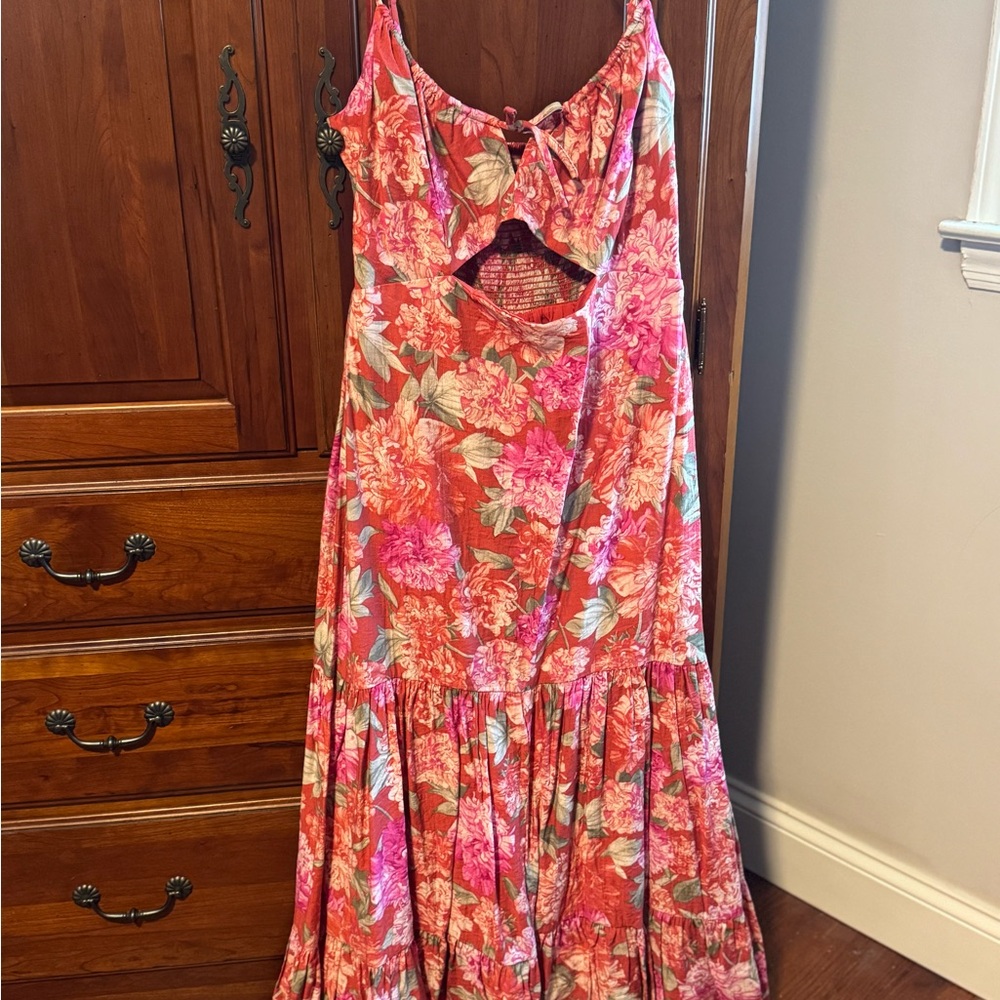 Express Vibrant Floral Maxi Dress
